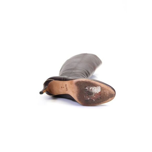 Coach Womens Leather Gold Tone Heel Knee High Roma Boots Brown Size 7 B - Picture 4 of 5